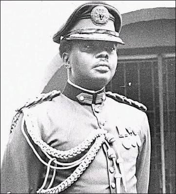 General Murtala Muhammed as a young military officer